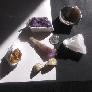 beautiful Crystal Gemstone Geode collection  from mother nature bundle
